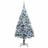 vidaXL &Aacute;rvore de Natal Artificial Branco 180 cm PVC, A&ccedil;o e Pl&aacute;stico