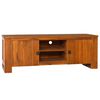 vidaXL M&oacute;vel de TV 110x30x40 cm madeira de teca maci&ccedil;a