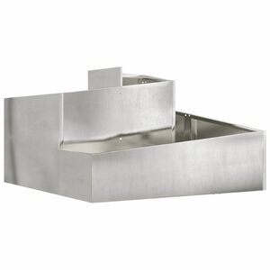 vidaXL Vaso de Jardim Prateado 60 x 60 x 50 cm A&ccedil;o inoxid&aacute;vel