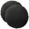 vidaXL Almofada com travesseiro HEERLEN 2 unid. Preto Veludo