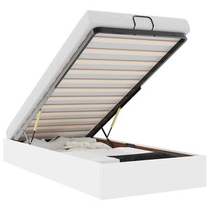 vidaXL Estrutura de cama otomana sem colch&atilde;o 90x200 cm branca