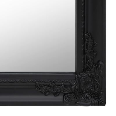 vidaXL Espelho de pé 45x180 cm preto