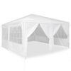 vidaXL Tenda de Festa Branco 400 x 400 x 266 cm Polietileno