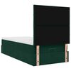 vidaXL Estrutura cama otomana colch&otilde;es 90x190cm veludo verde escuro