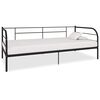 vidaXL Estrutura sof&aacute;-cama 90x200 cm metal preto