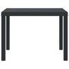 vidaXL Mesa de Jantar para Jardim Antracite 100 x 100 x 73 cm vime PE