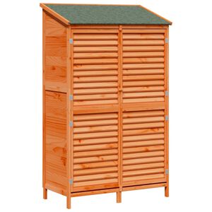 vidaXL Galp&atilde;o de Jardim Castanho 106 x 56 x 176,5 cm