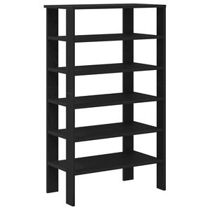 vidaXL Sapateira 61x32x105 cm derivados de madeira preto