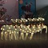 vidaXL Renas de Natal 6 pcs 120 luzes LED dourado