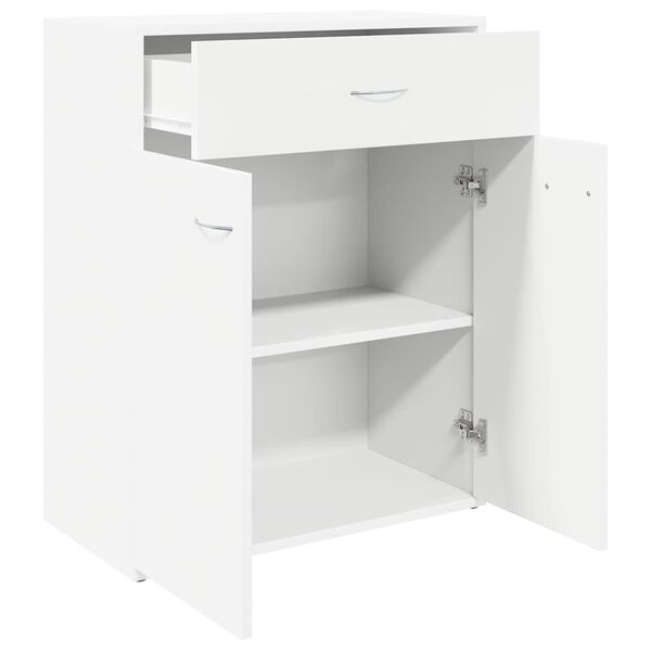 vidaXL Aparador 60x30x75 cm contraplacado branco