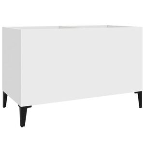 vidaXL Arm&aacute;rio para discos 74,5x38x48 cm derivados de madeira branco