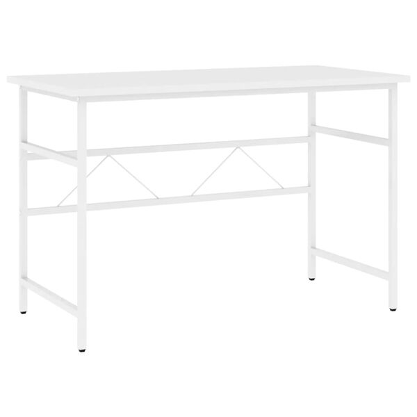 vidaXL Secret&aacute;ria de computador 105x55x72 cm MDF e metal branco