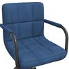 vidaXL Cadeira de jantar girat&oacute;rias 4 pcs veludo azul