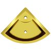 vidaXL Lavat&oacute;rio com extravasamento 45x32x12,5 cm cer&acirc;mica dourado