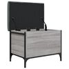 vidaXL Banco de arruma&ccedil;&atilde;o 62x42x45cm derivados madeira cinzento sonoma