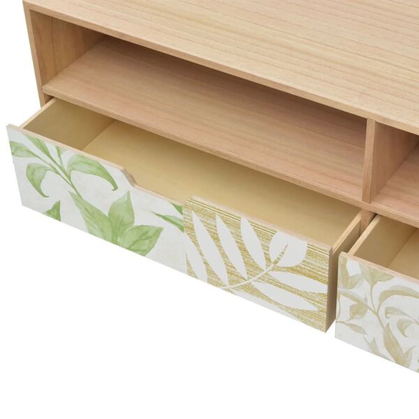 vidaXL M&oacute;vel de TV em MDF 120x30x50 cm castanho