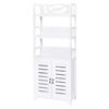 vidaXL Arm&aacute;rio casa de banho Albuquerque madeira branco 46x24x117,5 cm