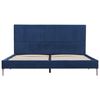 vidaXL Estrutura de cama 160x200 cm tecido azul