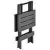 vidaXL Mesa de jardim dobrável 45x43x50 cm plástico antracite