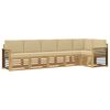 vidaXL Conjunto de Sof&aacute;s para Exterior 6 pcs Branco e Bege