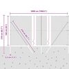 vidaXL Poste de Cerca Cinzeto 50 x 1,6 m (malha de 13 mm) A&ccedil;o e PVC