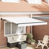 vidaXL Toldo Manual Branco 300 x 250 x 165 cm Poli&eacute;ster