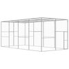 vidaXL Jaula para gatos 6x3x2,5 m a&ccedil;o galvanizado