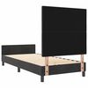 vidaXL Cama Box com cabeceira Preto 90 x 200 cm Veludo