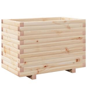 vidaXL Vaso/floreira de jardim 70x40x49,5 cm madeira de pinho maci&ccedil;a