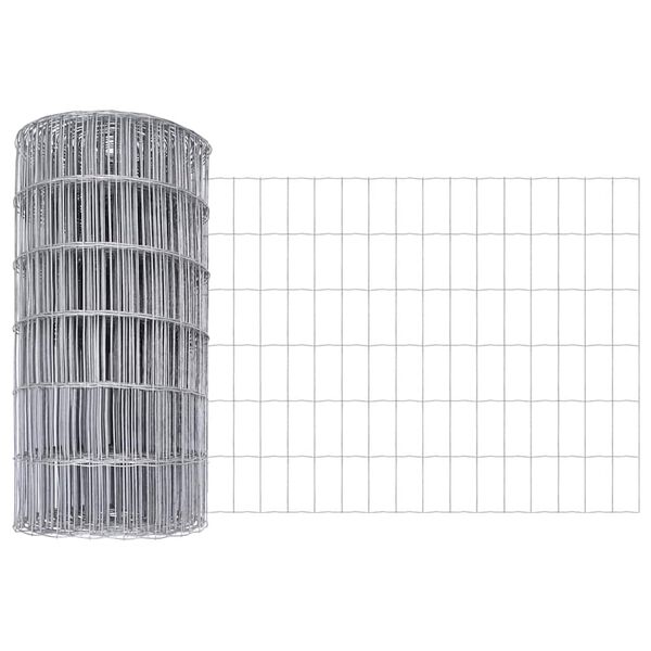 vidaXL Cerca Euro 0,8 x 25 m Ferro revestido de PVC