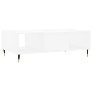 vidaXL Mesa de centro 104x60x35 cm derivados de madeira branco