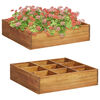 vidaXL Caixa planta&ccedil;&atilde;o de ervas madeira de ac&aacute;cia maci&ccedil;a 60x60x15 cm