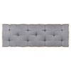 vidaXL Almofad&atilde;o para sof&aacute; de paletes 120x40x7 cm antracite