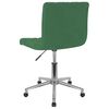 vidaXL Cadeiras de jantar giratorias 2 pcs veludo verde-escuro