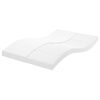vidaXL Colch&atilde;o de espuma 120x200 cm 7 zonas dureza 20 ILD branco