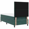 vidaXL Cama Box com colch&atilde;o Verde Escuro 100 x 200 cm Veludo