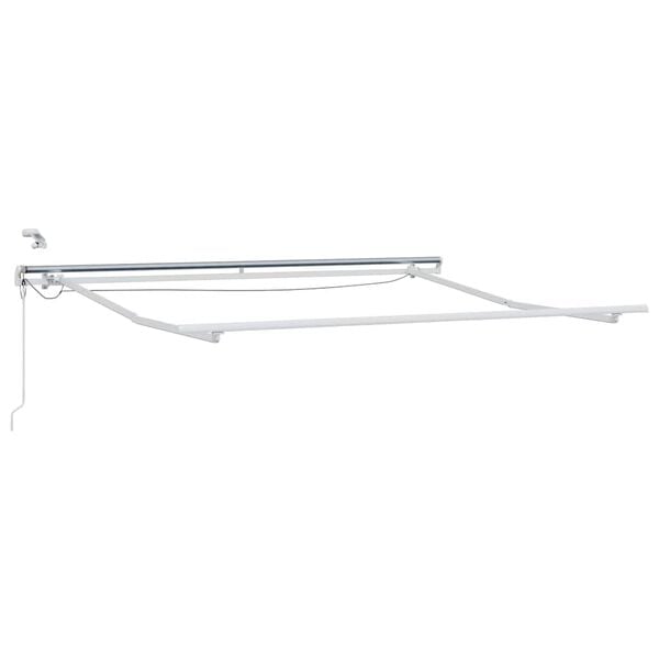 vidaXL Estrutura de Toldo Branco 350 x 250 cm Alum&iacute;nio