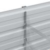 vidaXL Canteiro elevado de jardim 100x40x45cm a&ccedil;o galvanizado prateado