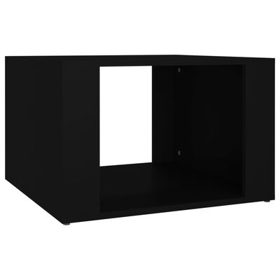 vidaXL Mesa de cabeceira 57x55x36 derivados de madeira preto