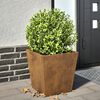 vidaXL Garden Planter 40x40x40 cm a&ccedil;o resistente &agrave;s intemp&eacute;ries