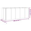 vidaXL Canteiro elevado de jardim 200x80x80 cm a&ccedil;o corten
