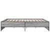 vidaXL Estrutura de cama 180x200 cm derivados madeira/metal