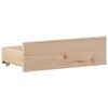 vidaXL Cama com estante sem colchão 100x200 cm pinho maciço