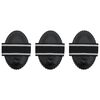 vidaXL Pentes Curry 3 pcs a&ccedil;o preto