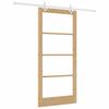 vidaXL Porta Deslizante Natural 93 x 202 cm