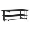vidaXL Mesa de centro 100x50x40 cm derivados de madeira preto