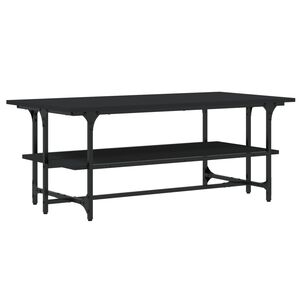 vidaXL Mesa de centro 100x50x40 cm derivados de madeira preto