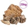 vidaXL Rochas Dragon 25 kg 5-30 cm castanho