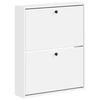 vidaXL Arm&aacute;rio de Sapatos de Parede BREDA 71 x 17 x 86 cm Branco