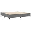 vidaXL Estrado de cama plataforma Cinzento-claro 200 x 200 cm tecido